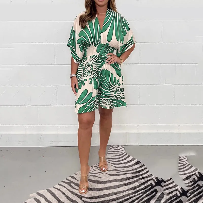  New Bestselling Womens Floral Print Casual Jumpsuit  Stylish & Comfy!