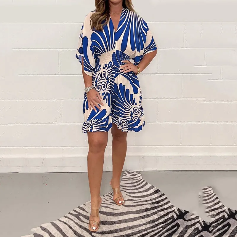  New Bestselling Womens Floral Print Casual Jumpsuit  Stylish & Comfy!