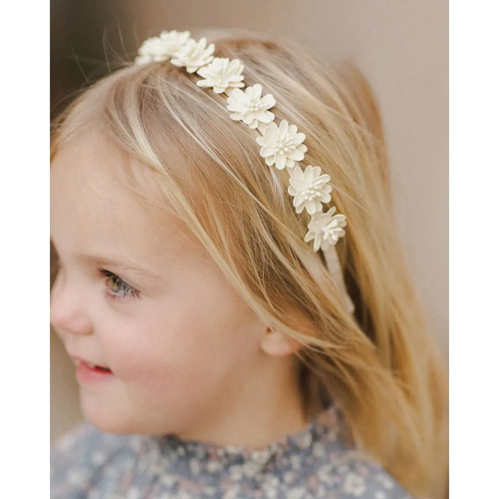 Noralee Floral Headband - Ivory