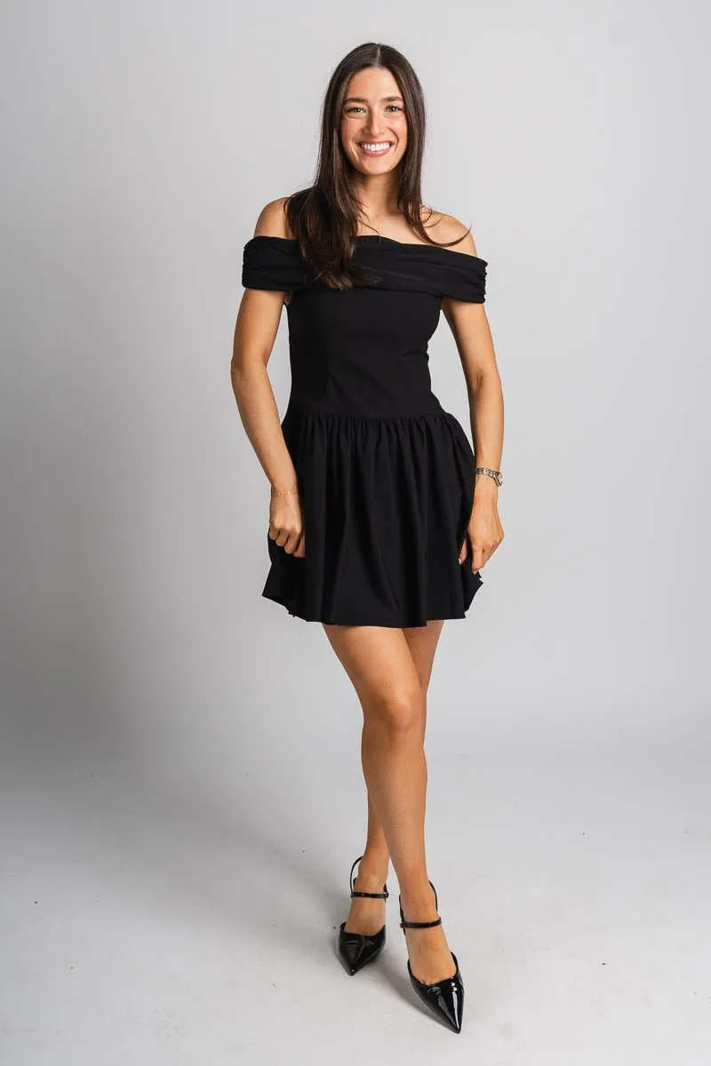 Off shoulder dress black