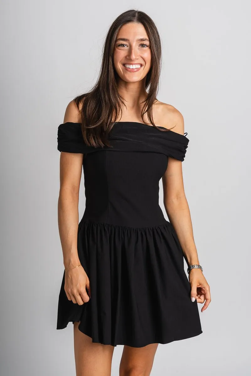 Off shoulder dress black