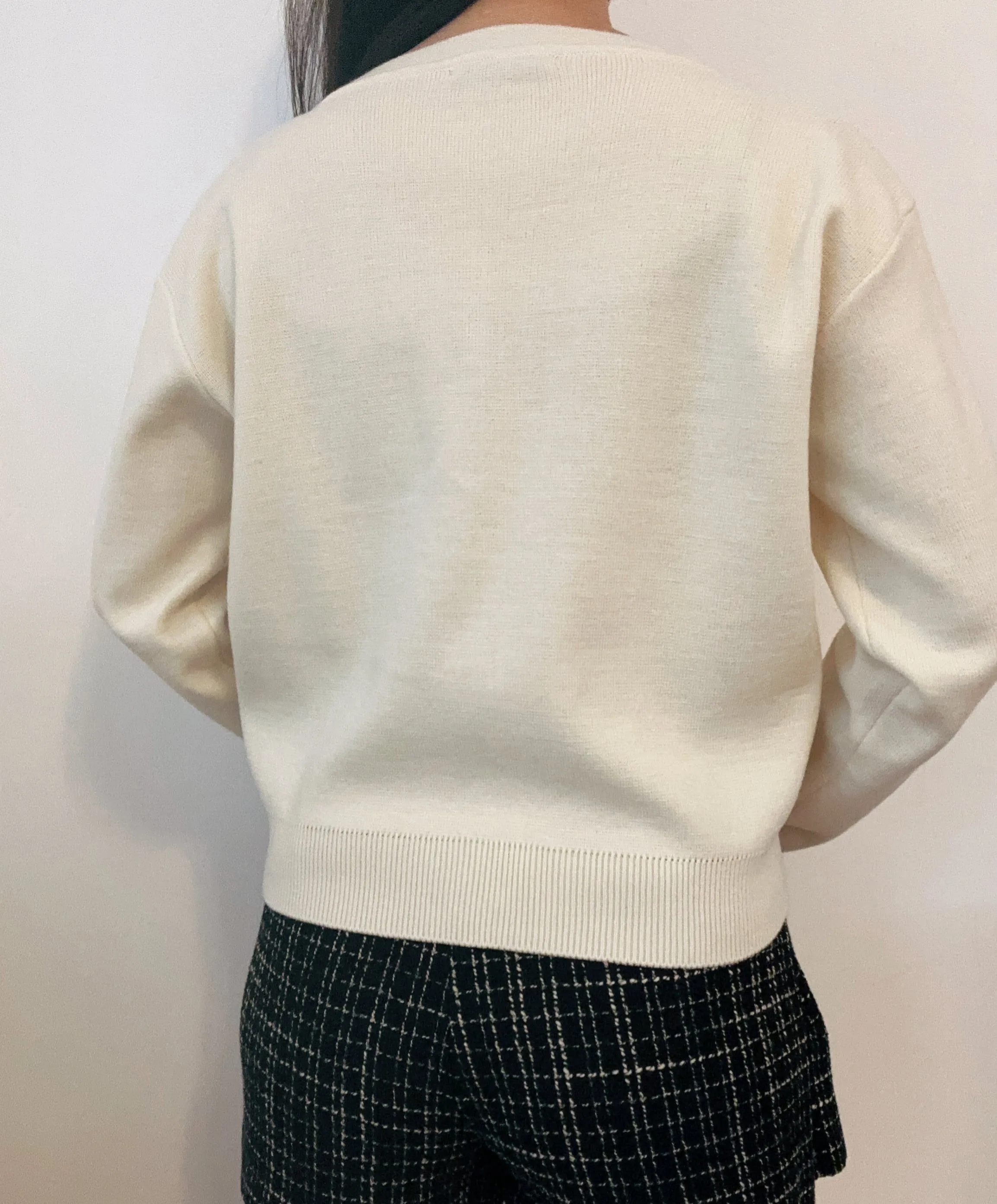 [Ready Stock] 퍼르 Korean Pearl Button Cardigan [2 Colours]