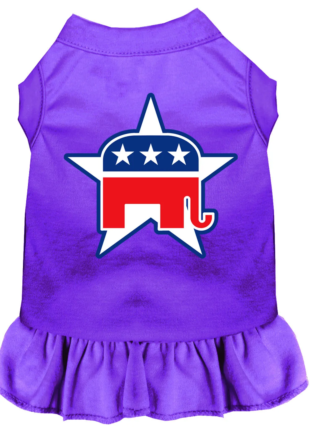 Republican Screen Print Dress Purple Xxxl