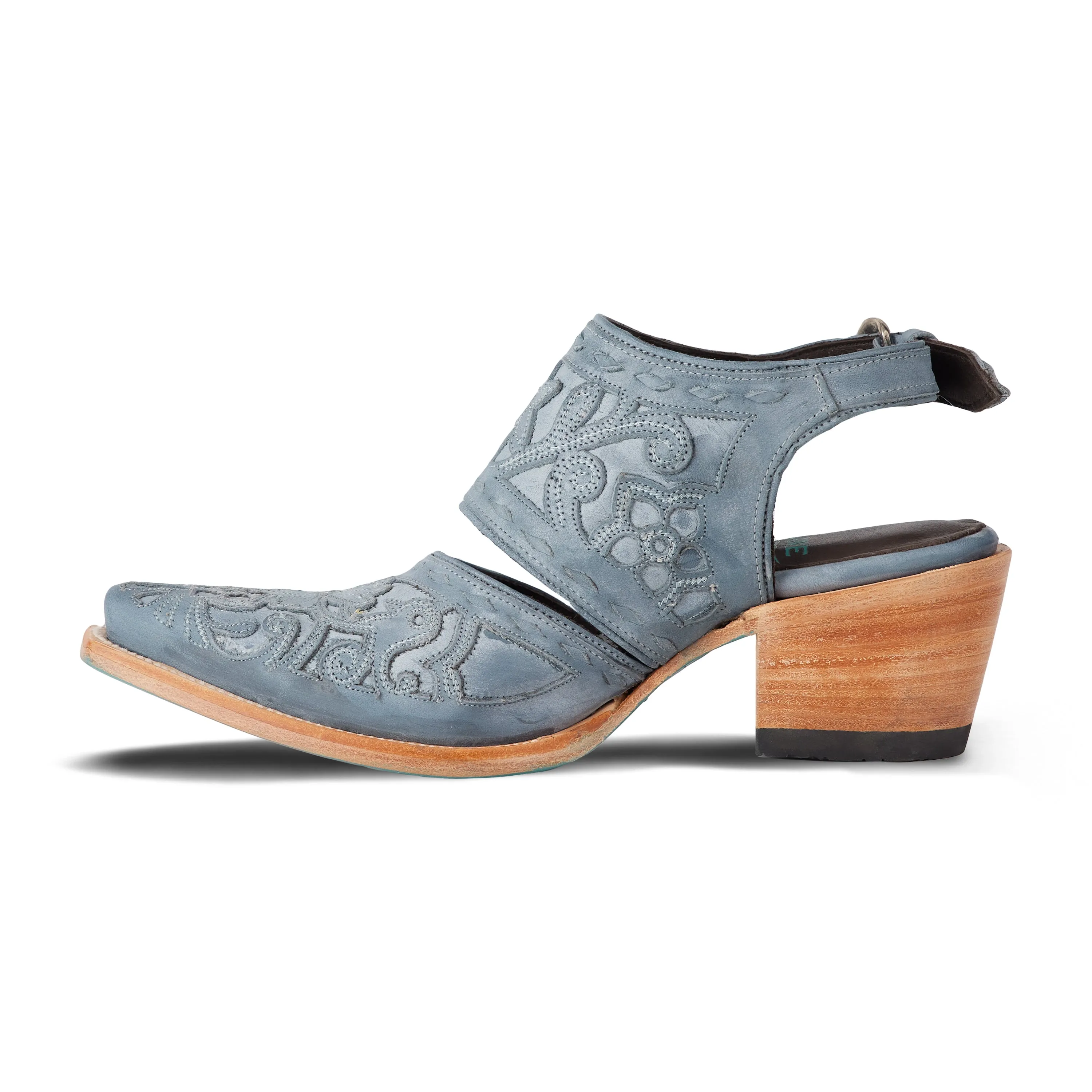 Robin Slingback Mule in Washed Denim