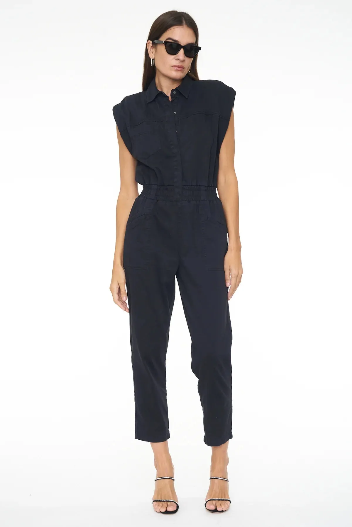 Rosie Shoulder Pad Jumpsuit
