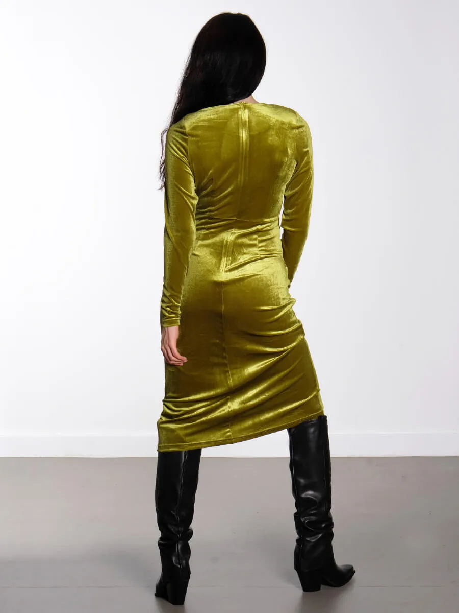 Saga Velour Dress