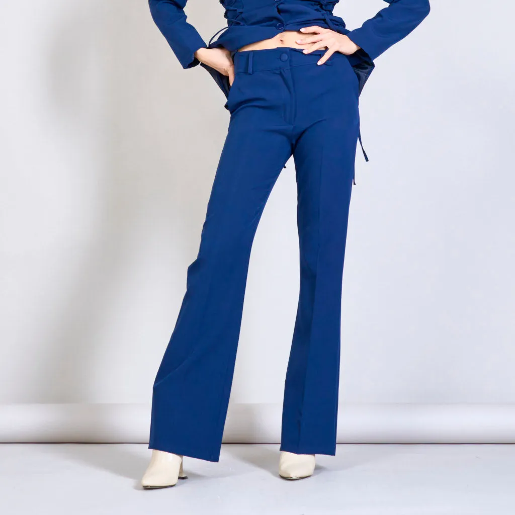 Solid color trouser with two pockets wholesale
