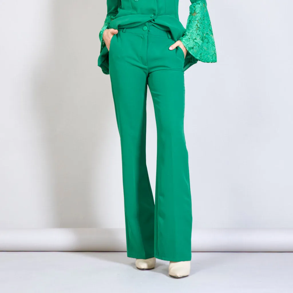 Solid color trouser with two pockets wholesale