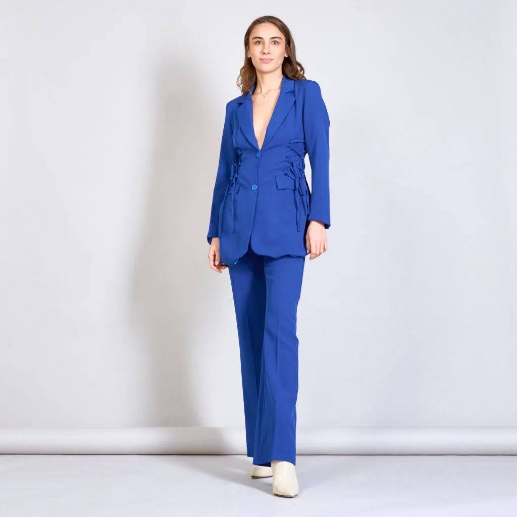 Solid color trouser with two pockets wholesale