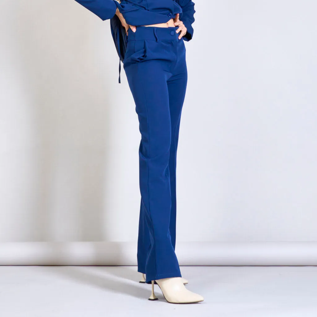 Solid color trouser with two pockets wholesale