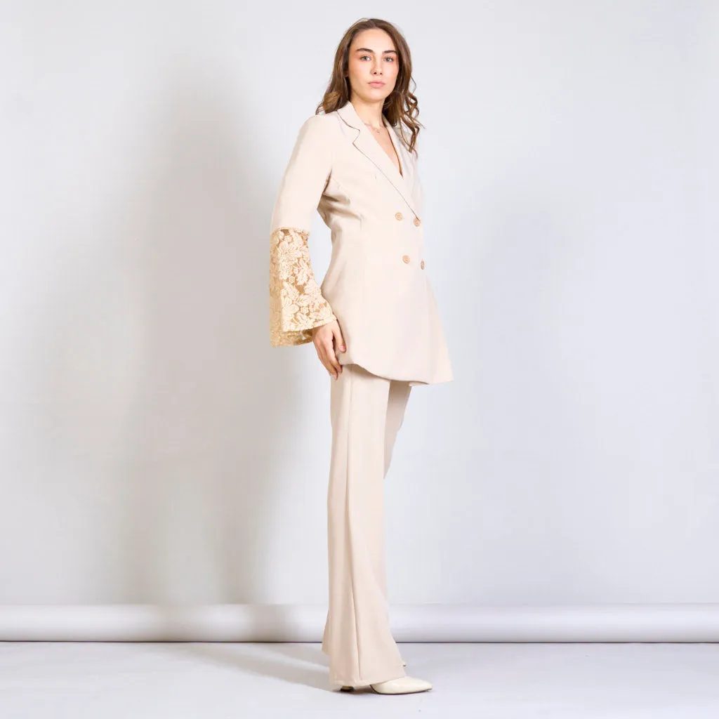 Solid color trouser with two pockets wholesale