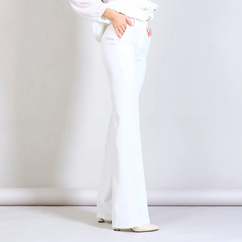 Solid color trouser with two pockets wholesale