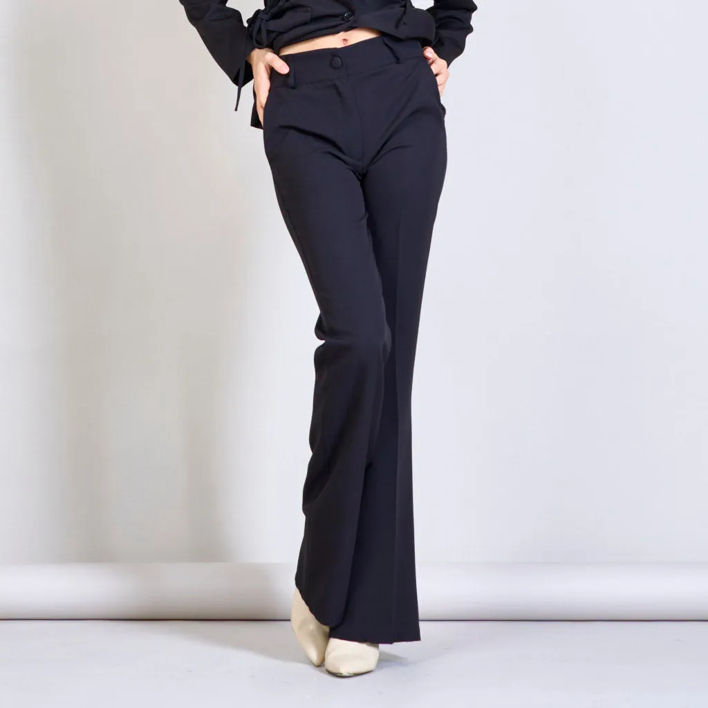 Solid color trouser with two pockets wholesale
