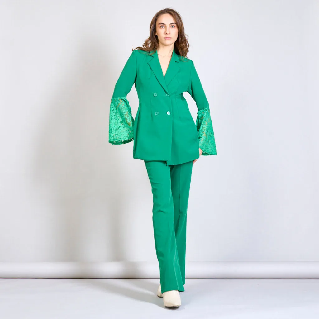 Solid color trouser with two pockets wholesale