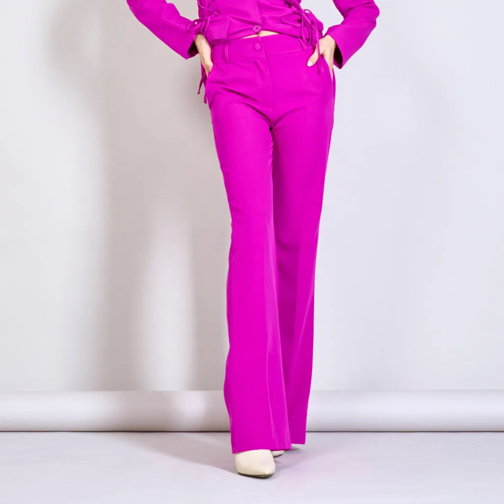 Solid color trouser with two pockets wholesale