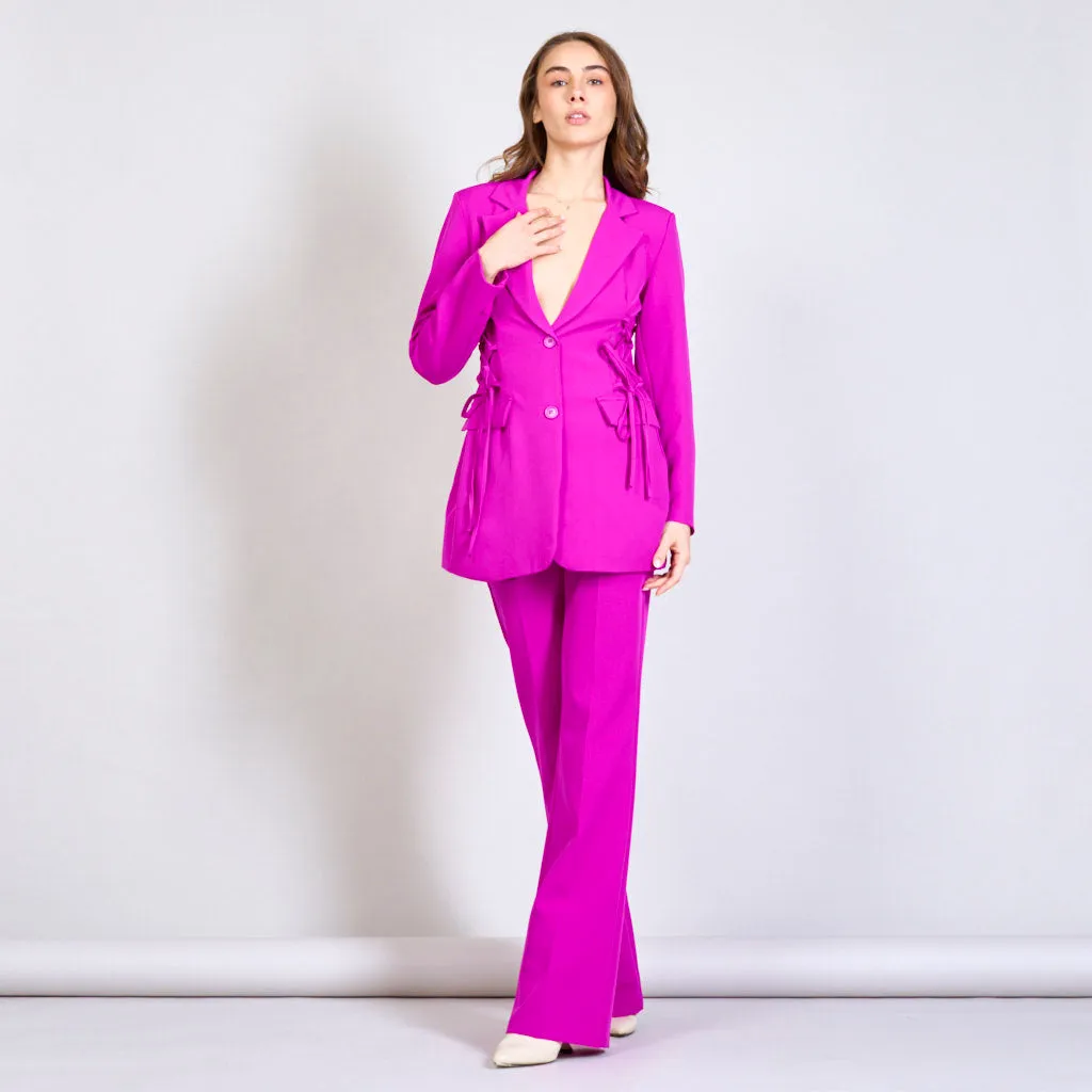 Solid color trouser with two pockets wholesale