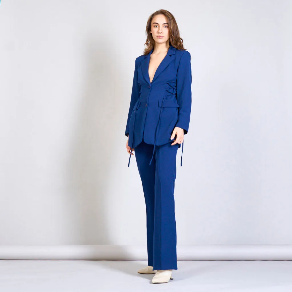 Solid color trouser with two pockets wholesale