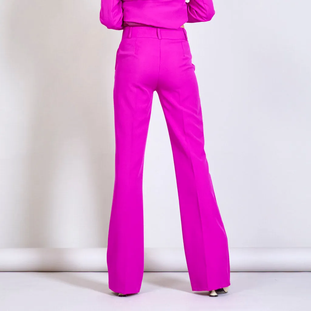 Solid color trouser with two pockets wholesale