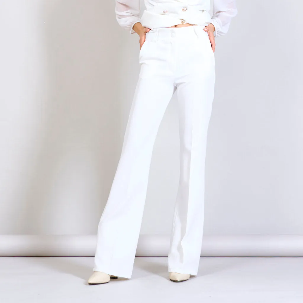 Solid color trouser with two pockets wholesale
