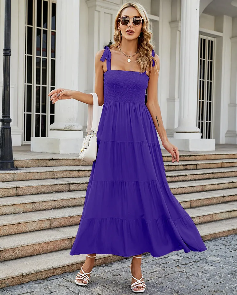 Spring/Summer Sexy Backless Printed Camisole Vacation Dress