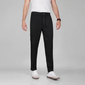 TENCEL Slim-fit Trousers  -  BLACK - Available in store