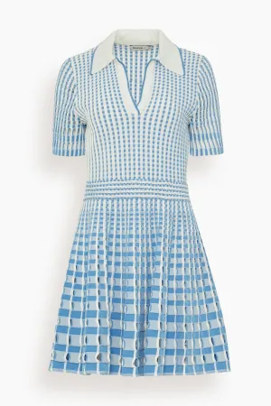 Tovi Polo Mini Dress in Blue Hydrangea Multi (TS)