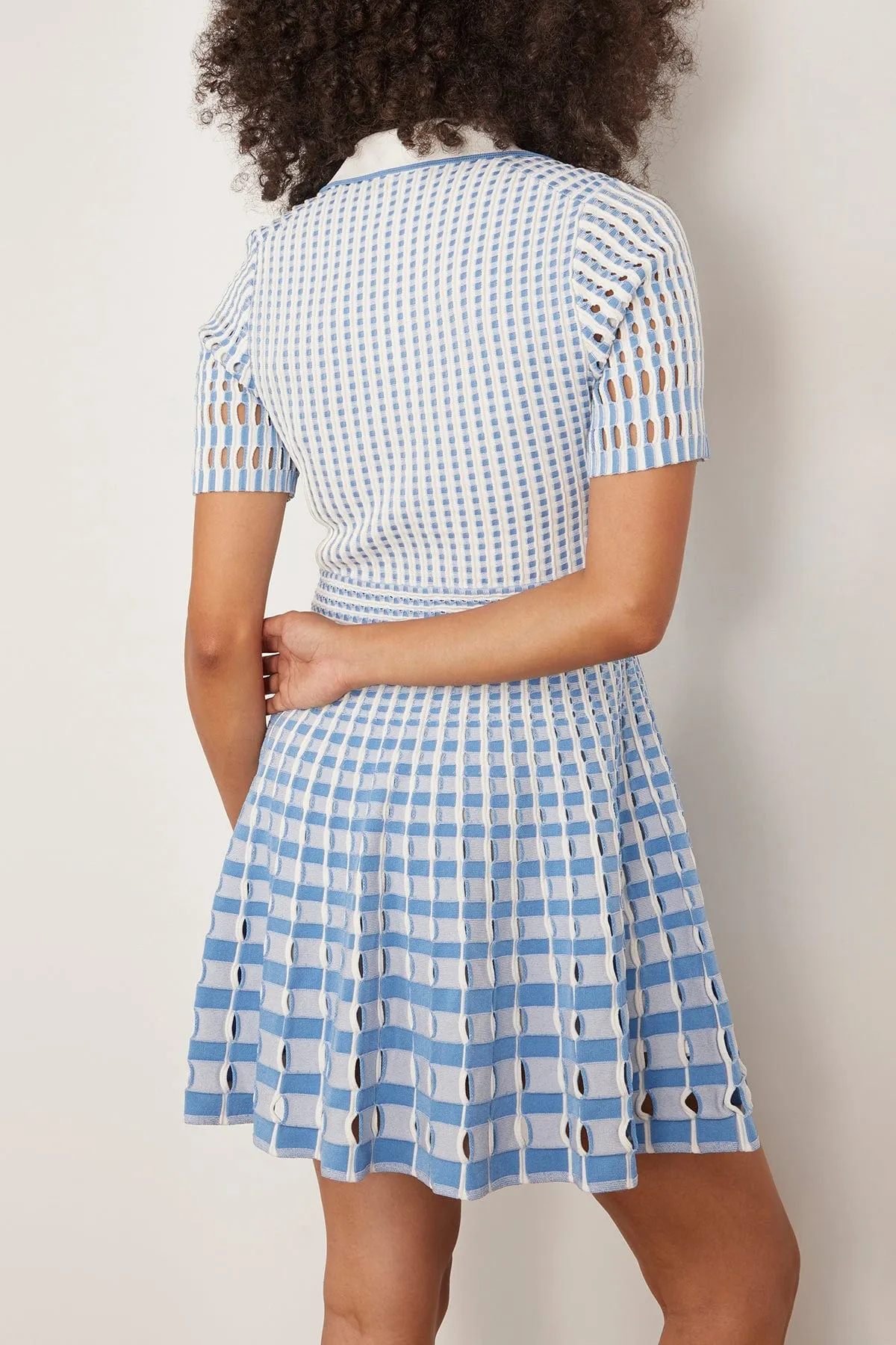 Tovi Polo Mini Dress in Blue Hydrangea Multi (TS)