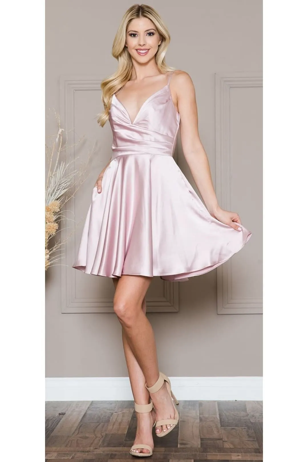 Western Dress For Women in BLUSH By Amelia Couture BZ013S