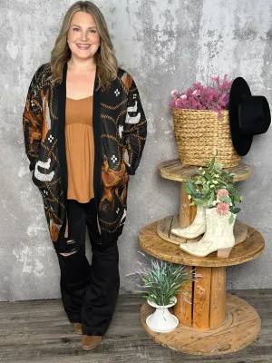 Western Wranglin' Cardigan (Small - 3X)