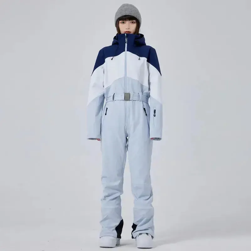 Women's Winter Snow Jumpsuit Hooded Snowwear