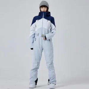 Women's Winter Snow Jumpsuit Hooded Snowwear