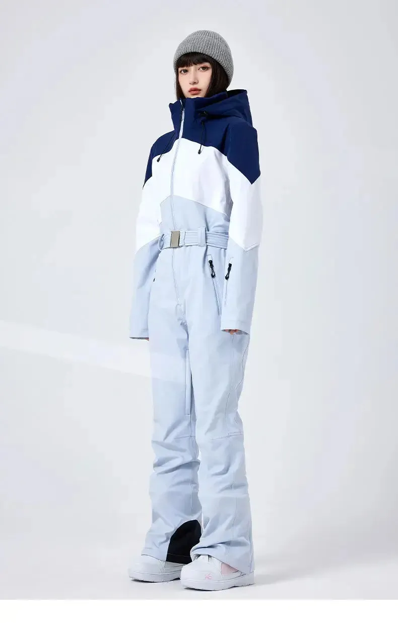 Women's Winter Snow Jumpsuit Hooded Snowwear