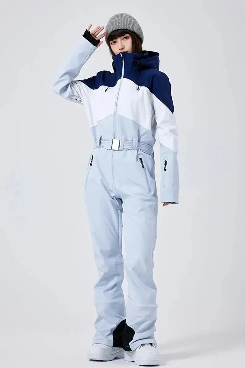 Women's Winter Snow Jumpsuit Hooded Snowwear